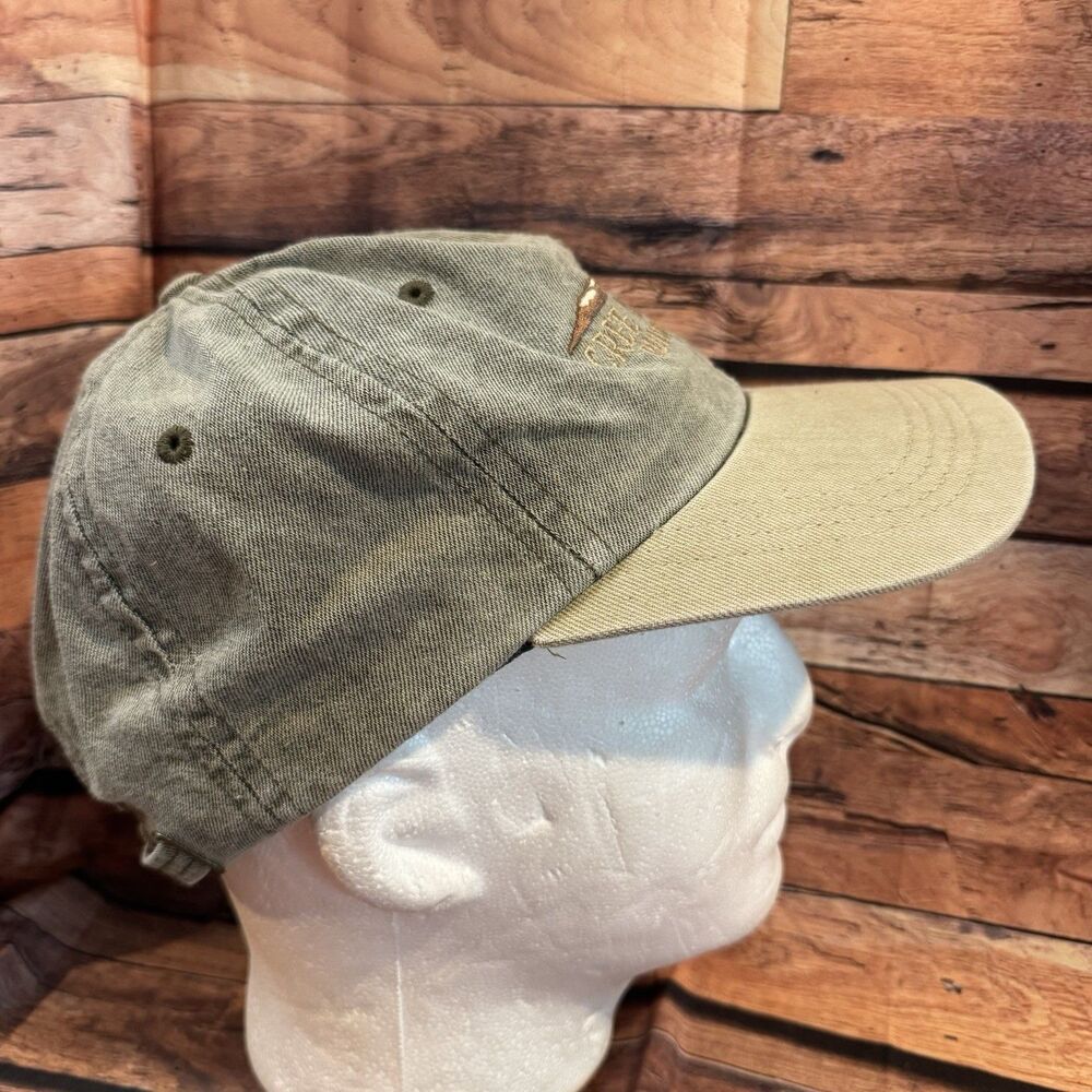 Vintage Imperial Cree Meadows Ruidoso NM Golf Hat Green Tan Strapback Made in US - Picture 2 of 7